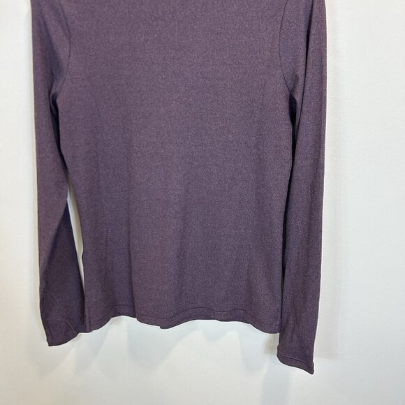 Athleta Uptempo Ribbed Henley Top Minimalistic Purple Medium 981737 - Picture 10 of 11